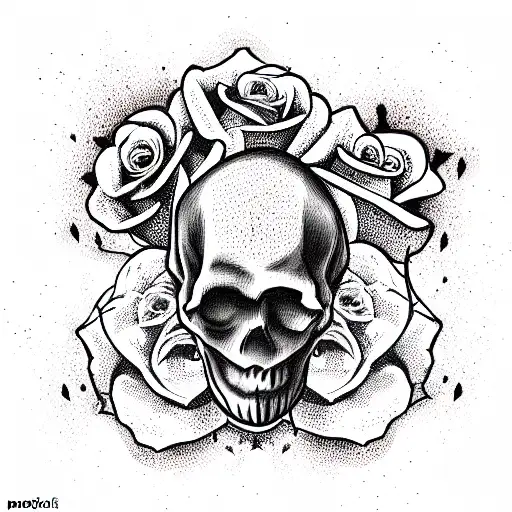 Skull And Roses