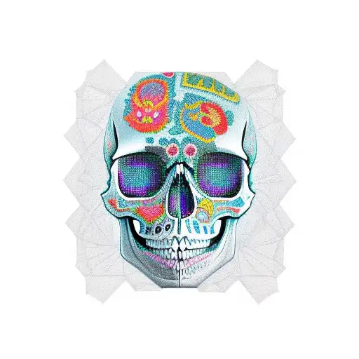 Skull Escher Pattern