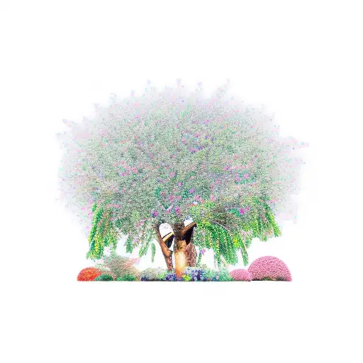 Garden With A Mango Tree