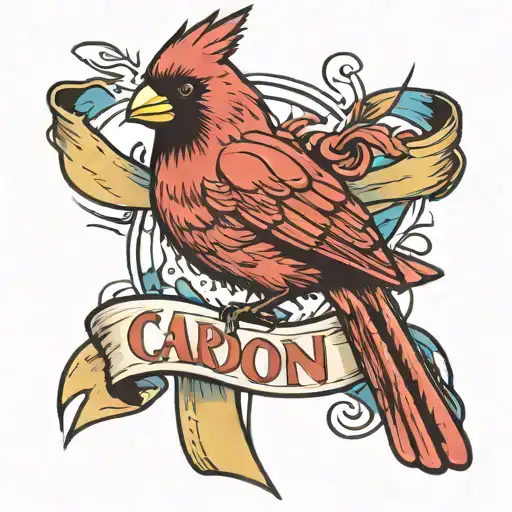 Cardinal And Colon Cancer Ribbon Mom Who Passed Away