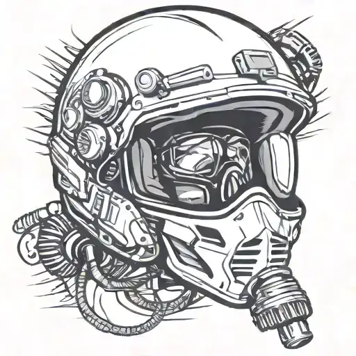 Motorcycle Helmet With A Microphone