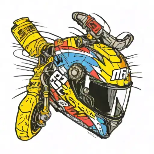 Motogp Helmet With A Microphone