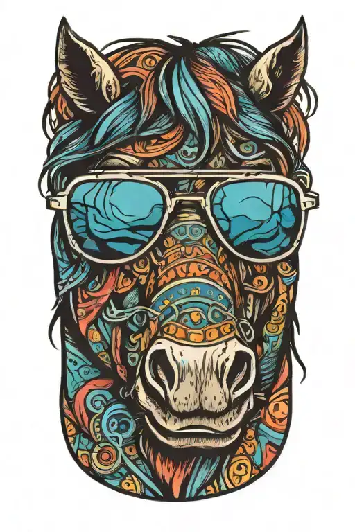Horse With Sunglasses