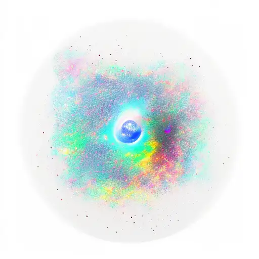 Galaxy Print For A Forearm Tattoo Sleeve On A Males Arm