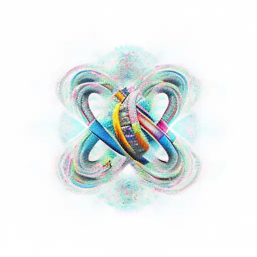 Infinity Sigle With A Heart And The Word Dada