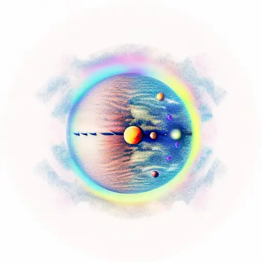 Music In Galaxy With Planets