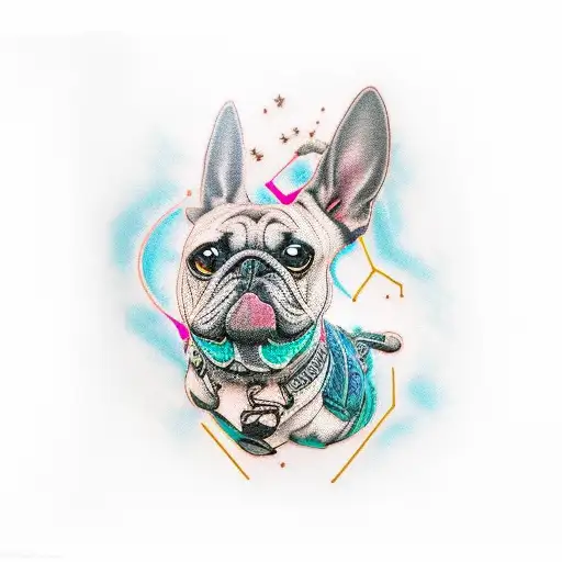 Above Knee Tattoo With My Dog Name Nara