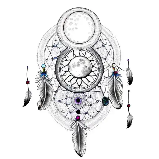 Dreamcatcher With Moon Phases