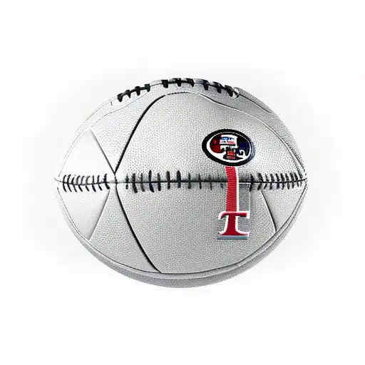 Football Team San Francisco 49Ers Team Logo With Black And Red Letters