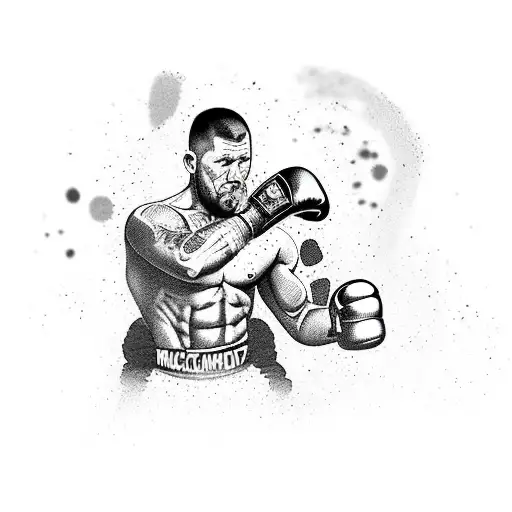 A Kickboxer Drinking A Cup Of Coffee