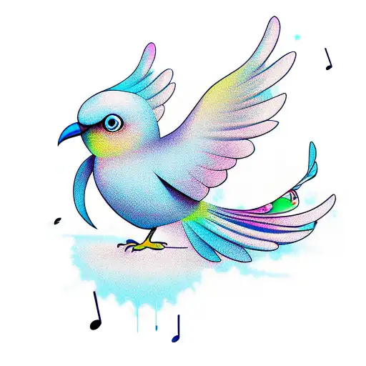 Dancing Cartoon Bird