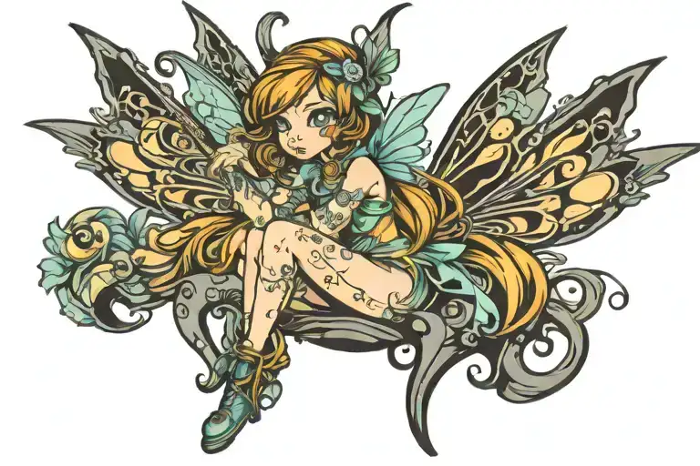 Fairy Doing A Shit