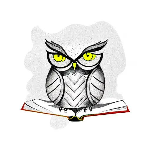 Owl With Book