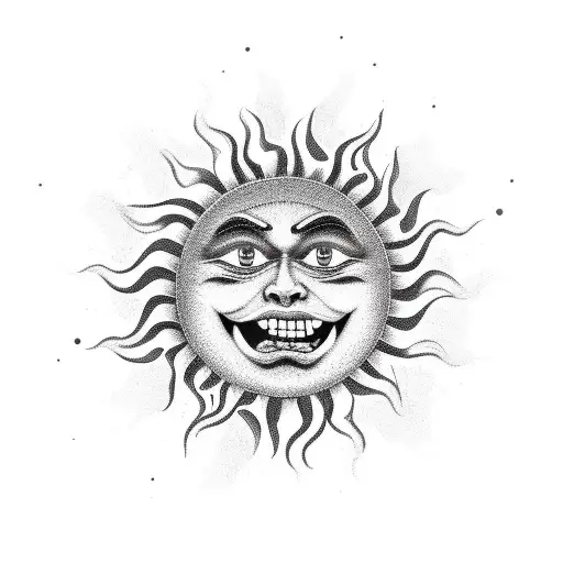 Sun With Face