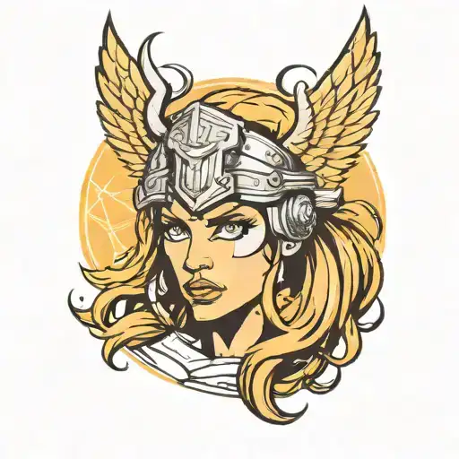 Valkyrie Head In Front