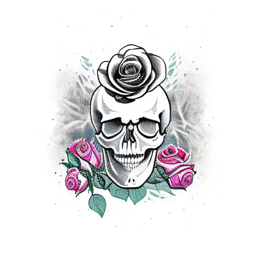 Skull And Roses