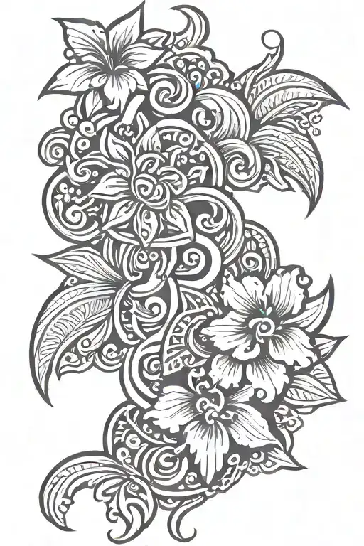 Hawaiian Tribal Design