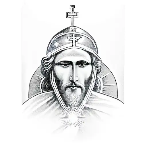 Saint Christopher With Jesus