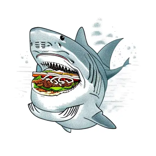 Shark Eating A Taco