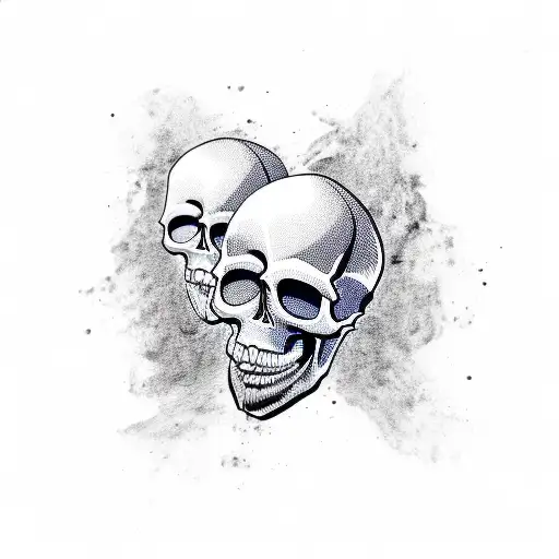 Skull And Letters