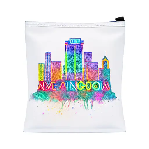 A Neon-lit Las Vegas Skyline With A Hotel Iv Bag Dripping Money Instead Of Liquid