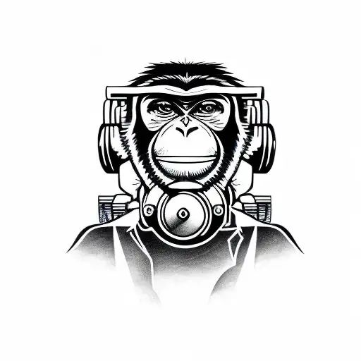 Monkey With Machine Gun