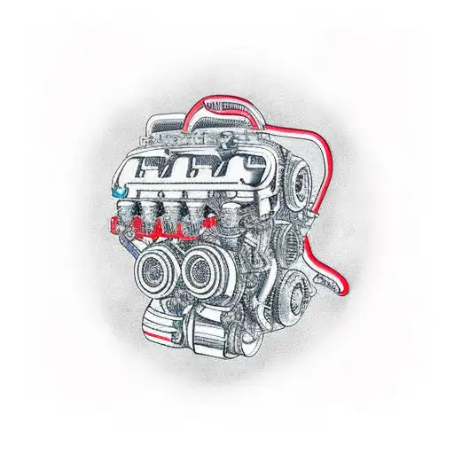 A Kinky Twist On A Car Engine Design In A New-school Style
