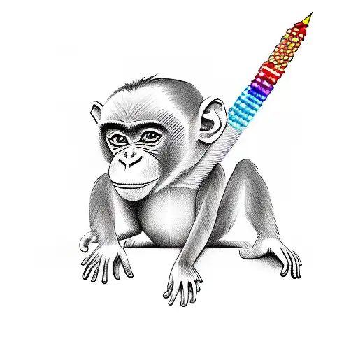 Monkey Boy With A Joint