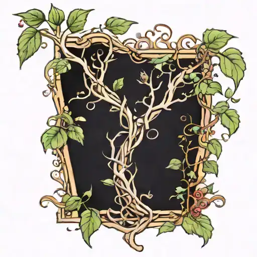 Vines Intertwining With Branches