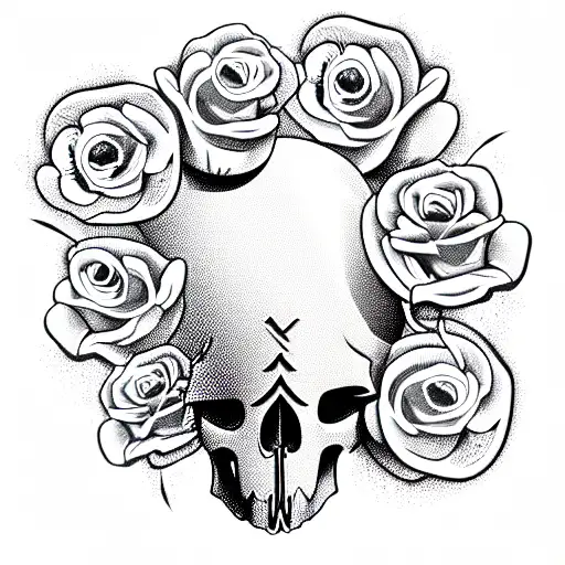 Skull And Roses