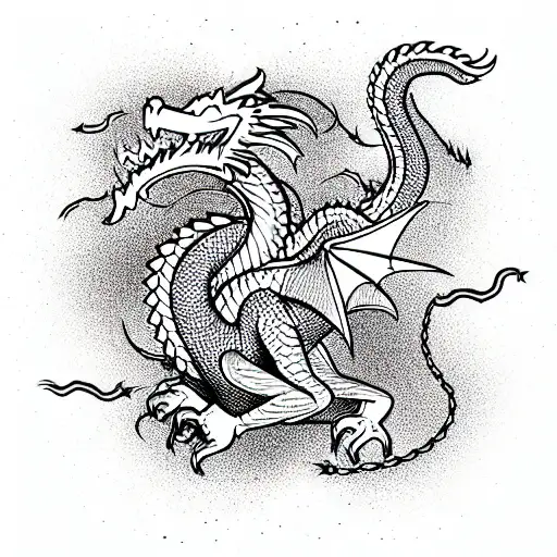 Dragon Guarding It's Gold