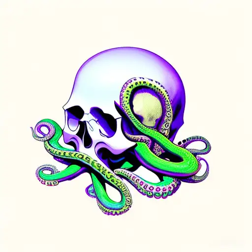 Skull And Octopus