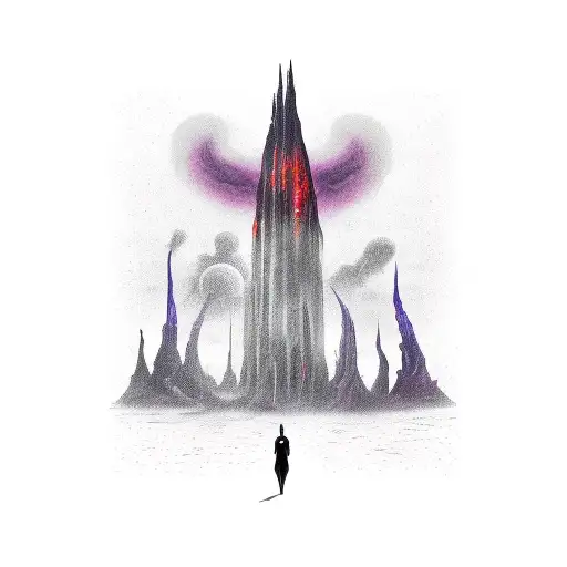A Surreal And Vibrant Depiction Of The Dark Tower