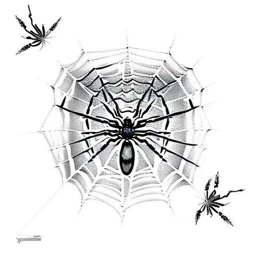 Spider Web And Demon Dell Butterfly