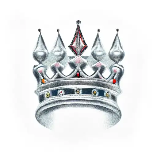 King's Crown Over Letter R