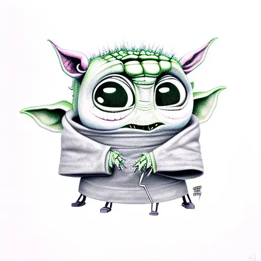 Gir From Invader Zim And Baby Yoda