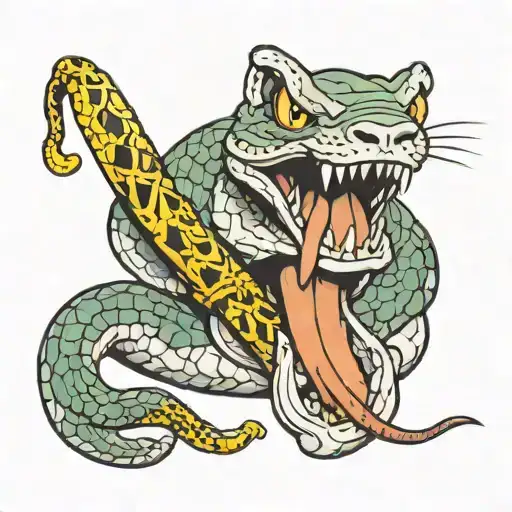 Snake Eating Rat
