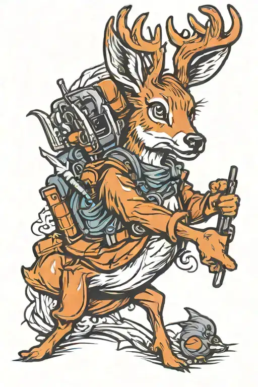 Deer And Duck Hunt Forearm