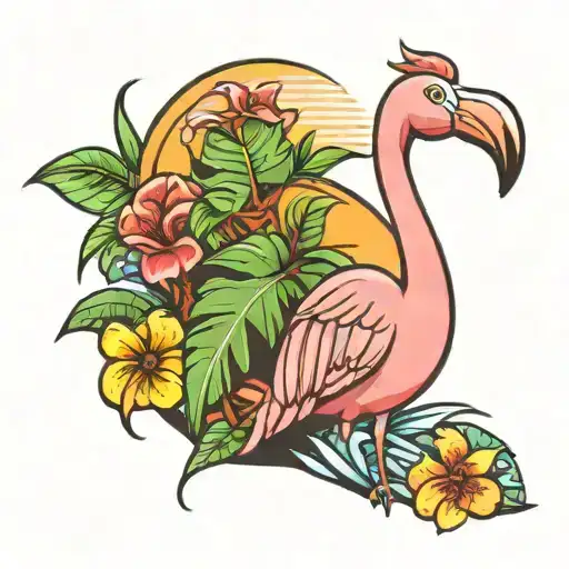 Tropical Flamingo