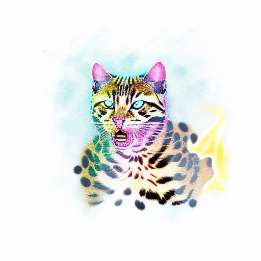 Bathing Ape Bape Cam Aflame But Color Of Bengal Exotic Cat Spots