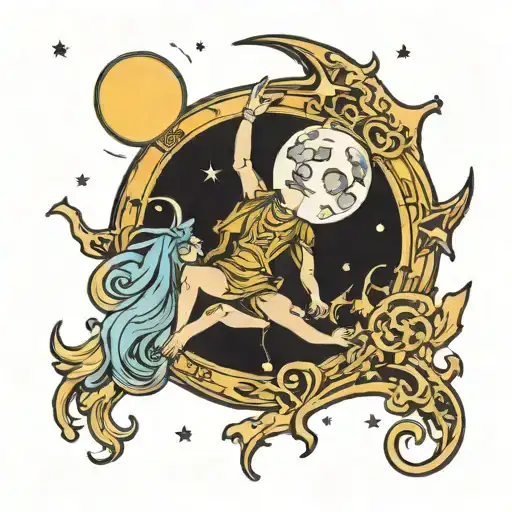 Moon Tarot Card
