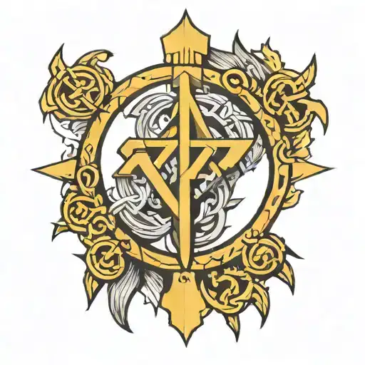 Tattoo That Represents The Friendship And Brotherhood With Viking Style Runes