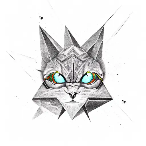 Dark White Pyramid Eyes