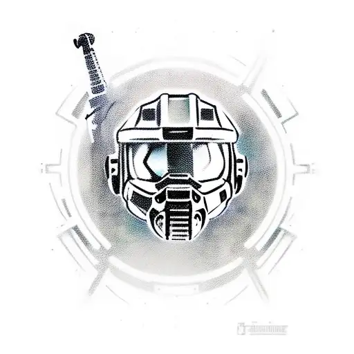 Master Chief With Gun