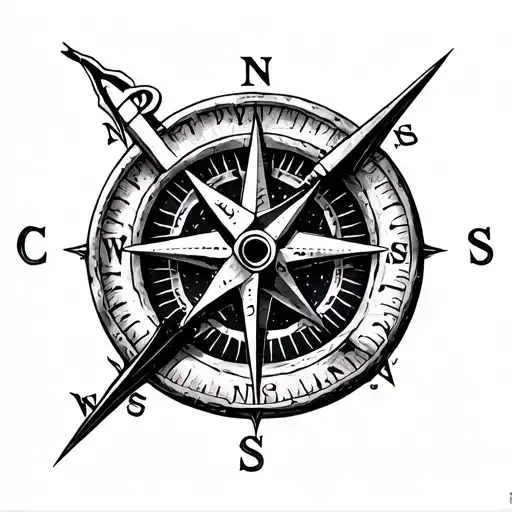 The Word Chaos With A Compass Inside Of The Letter O