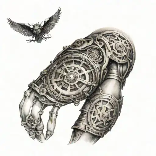 Steampunk Sleeve With Nordic Symbols