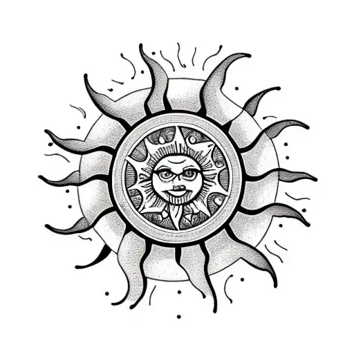 A Sun Inside A Wheel