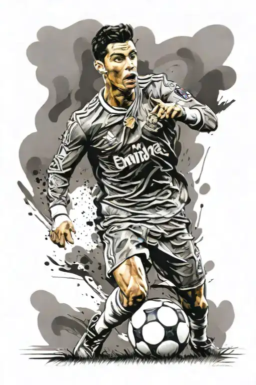 Cristiano Ronaldo Playing Soccer