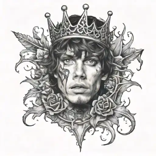 Possesed Oliver Sykes With A Thorn Crown