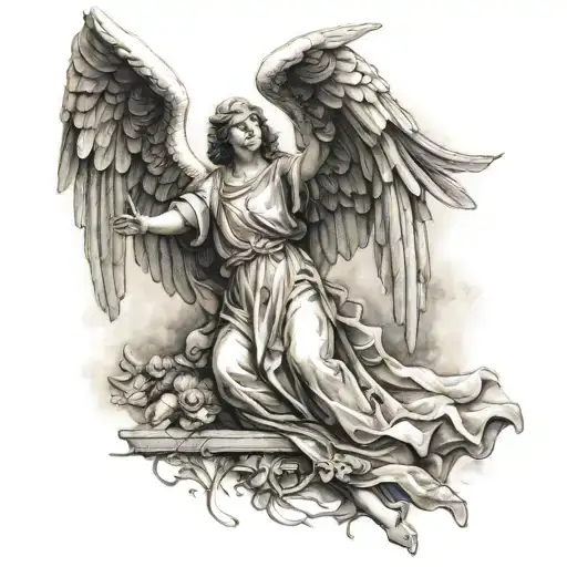Guardian Angel Tattoo Design Idea